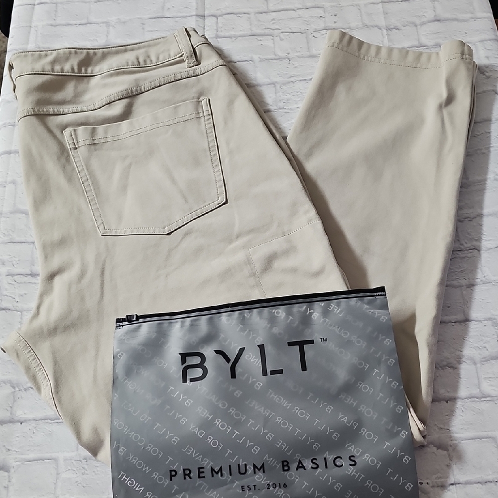 BYLT Everyday Pant 2.0 in Beige NWOT
